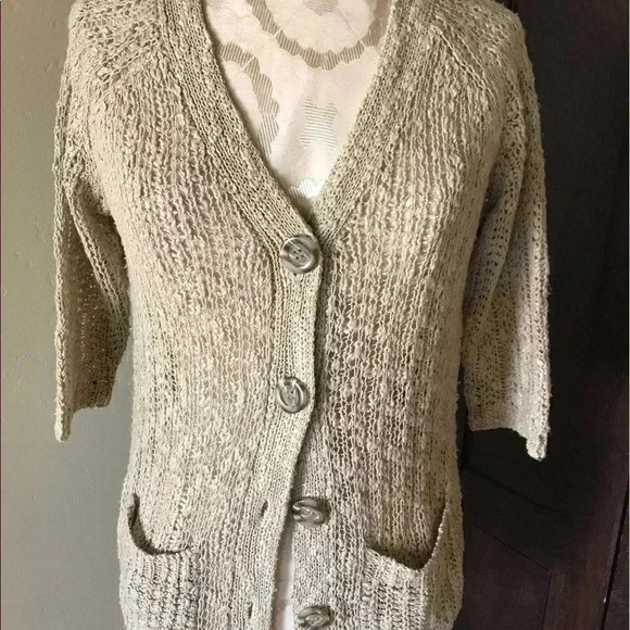 NUDE CARDIGAN S-M by BLU PEPPER - Picture 1 of 5